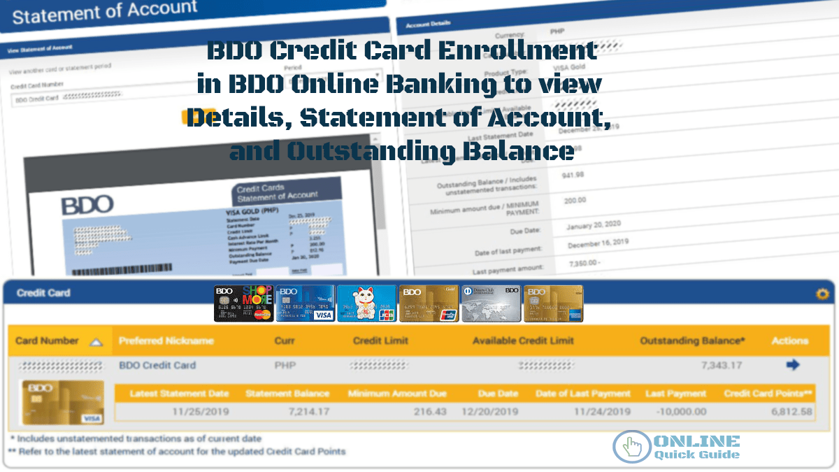 You are currently viewing How to enroll BDO Credit Card in your BDO Online Banking account