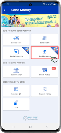 STEP 2. Select Send Pamasko button.
