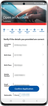 STEP 11. Verify if the details you provided are correct.
