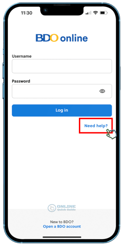 STEP 1. Tap the Need help! button.