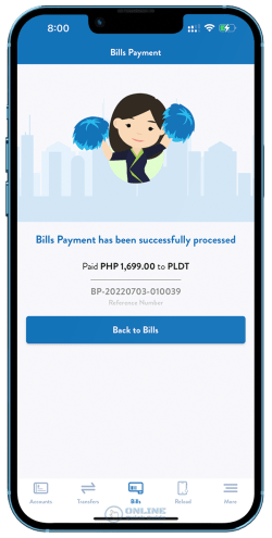 STEP 11. Payment has been processed successfully.