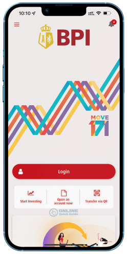 1. BPI app login