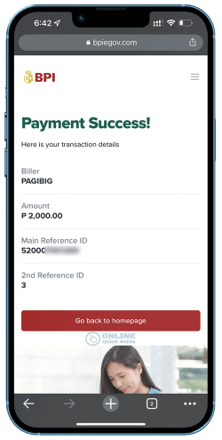 7. BPI eGov - PagIBIG MP2