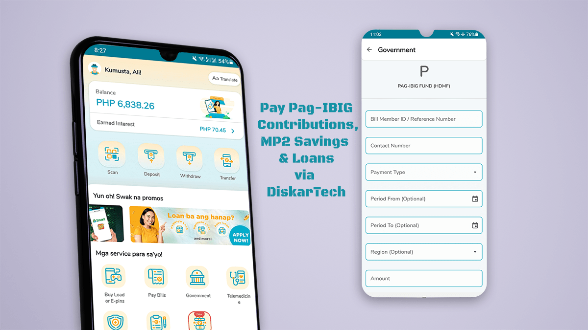 You are currently viewing How to pay your Pag-IBIG Contributions, MP2 Savings and Loans in DiskarTech app