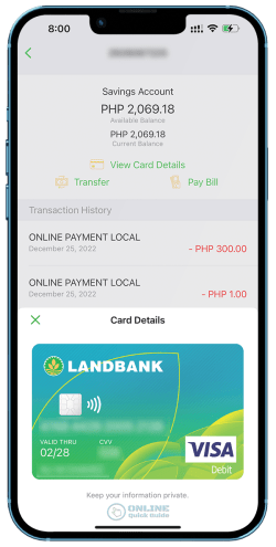 5. LandBank Menu