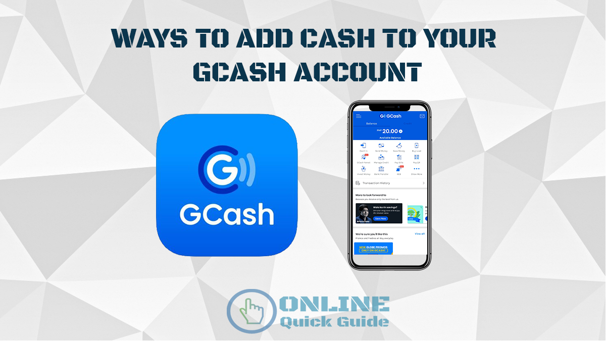 Ways To Add Cash To Your Gcash Account Online Quick Guide