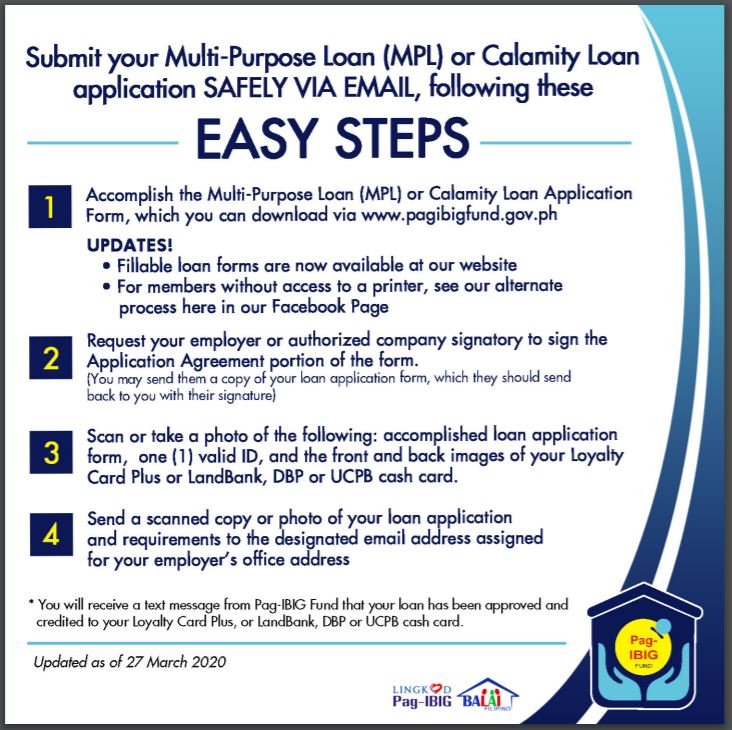 Download Pag-IBIG Form Here For Multi-Purpose (MPL) And Calamity Loan Application | Online Quick ...