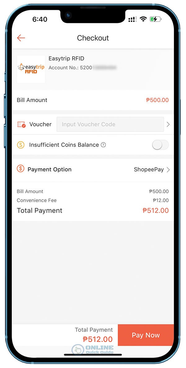 How to reload Easy Trip RFID account in Shopee app | Online Quick Guide